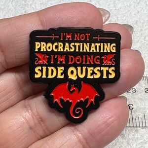 Dragon Side Quests Enamel Pin